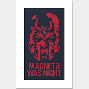 Magneto Was Right Red Design Posters and Art